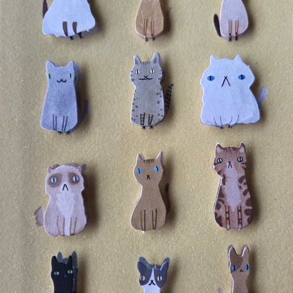 Cute Cats Hallmark Signature Blank Card 12 illustrations - Picture 7 of 8